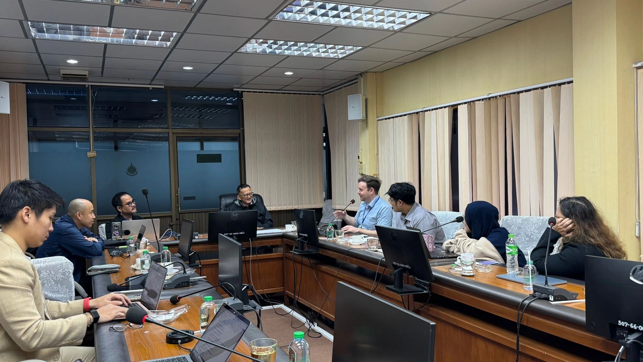 Workshop discussion in conference room