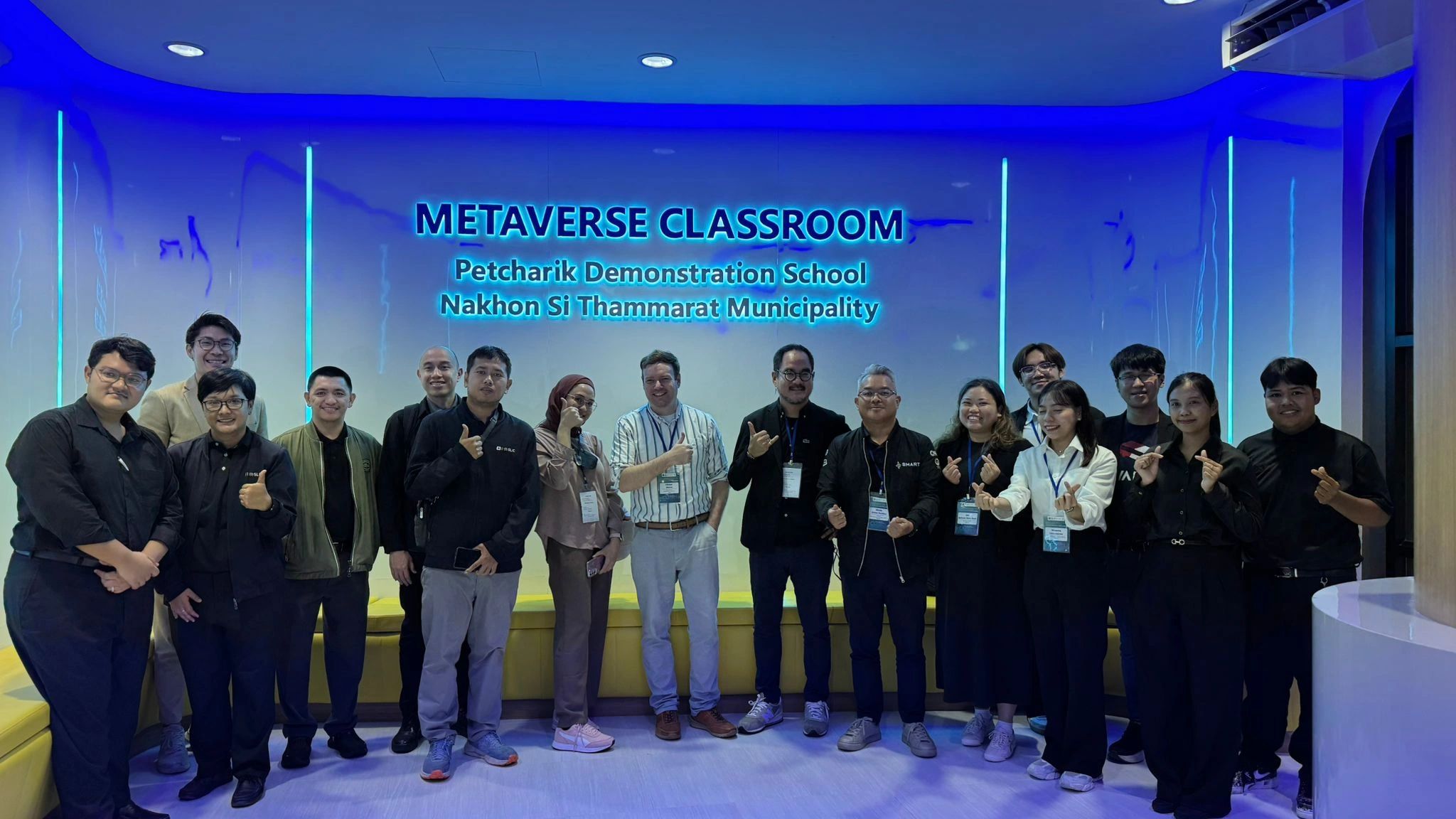 Group photo at Metaverse Classroom